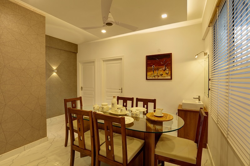 flats in edappally - dining room