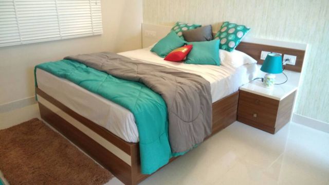 Interior Design of the master room for luxury apartments in Kakkanad