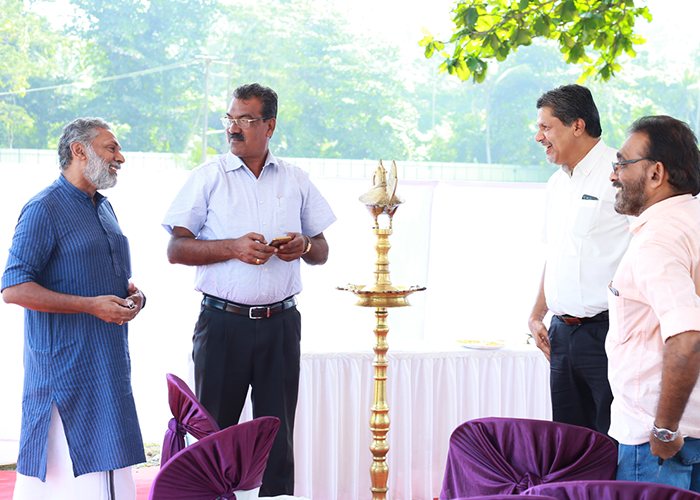 flats for sale in kottayam - Bhoomi Pooja Of Confident Cygnus - Near Collectorate, Kottayam