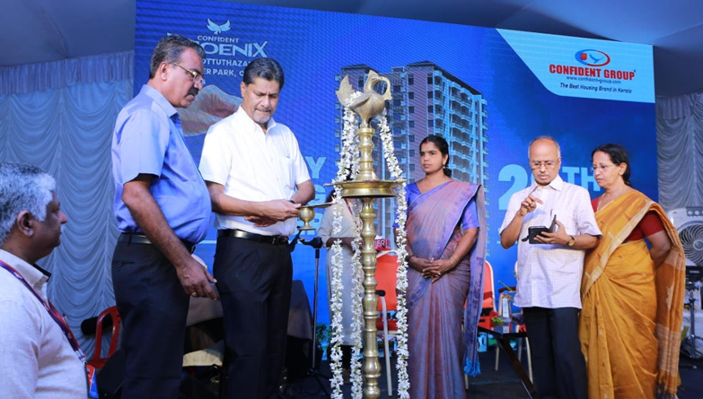 Confident phoenix key handing over