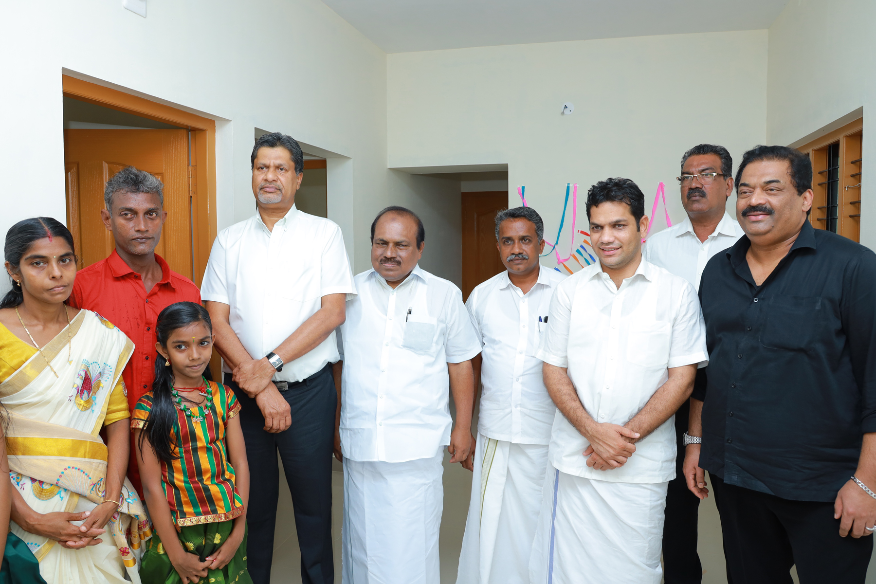 Distribution of new homes for flood victims